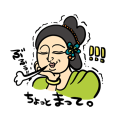 [LINEスタンプ] 画家YOSHIEシリーズ(タイランド編)