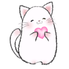 [LINEスタンプ] ふわぽてキャット