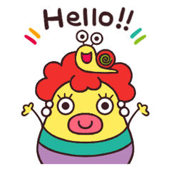 [LINEスタンプ] Madam Dolly and Snail