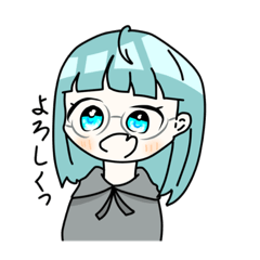 [LINEスタンプ] めがねちゃんスタンプ