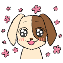 [LINEスタンプ] 表情豊かなわんこ