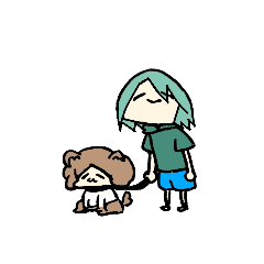 [LINEスタンプ] 人面犬と近井くん