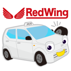 [LINEスタンプ] Red Wing (横浜市の代行運転)