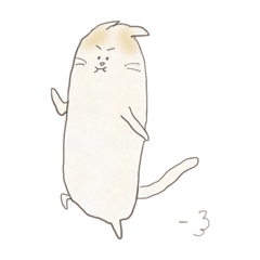 [LINEスタンプ] ときどき素が出ちゃうねこ