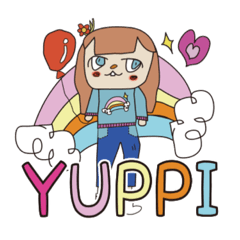 [LINEスタンプ] [New]YUPPI ダークモード対応