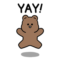 [LINEスタンプ] かわいいクマトリ