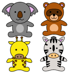 [LINEスタンプ] かわいい動物たちのご挨拶 第4弾