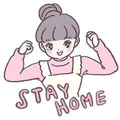[LINEスタンプ] 妄想ガールズ - Stay Home 篇 -
