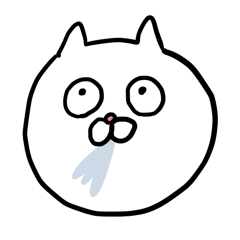 [LINEスタンプ] 顔で話す猫