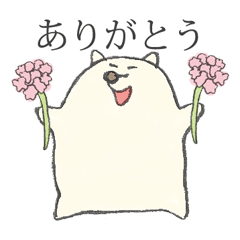 [LINEスタンプ] やさしいオモチのいぬ