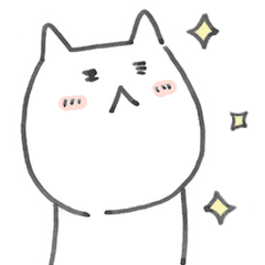 [LINEスタンプ] 白ねこ にゃーさん