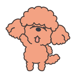 [LINEスタンプ] トイプードル「トトちゃん」の毎日