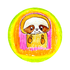 [LINEスタンプ] のんびりりん ナマケモノ