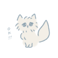 [LINEスタンプ] たれ目ネコ
