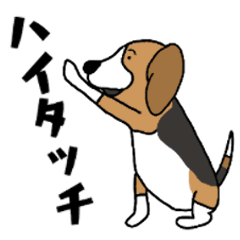 [LINEスタンプ] ビーグルの毎日