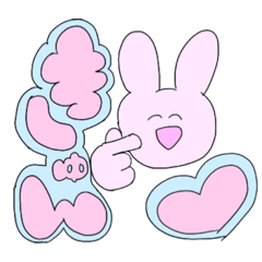 [LINEスタンプ] きままなうさちゃん！！