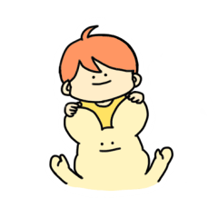 [LINEスタンプ] うさぎと男の子