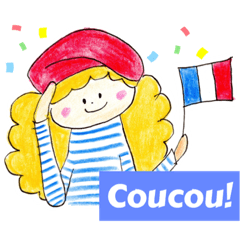 [LINEスタンプ] Bonjour！ パリジェンヌのカーリーさん♡
