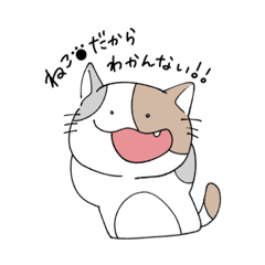 [LINEスタンプ] ねこだもんね