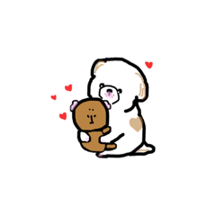 [LINEスタンプ] ペキちゃんとモルモさん⑵