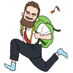 [LINEスタンプ] 日本大好き！mr.モジャリーノ②