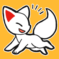 [LINEスタンプ] 稲荷の白狐さん2