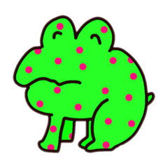 [LINEスタンプ] 毒々しいかえるくん1