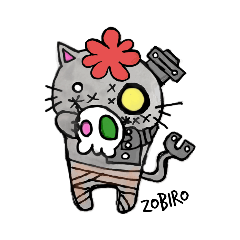 [LINEスタンプ] ZOBIRO CAT