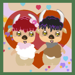 [LINEスタンプ] Yak Bon Bon ＆ La La