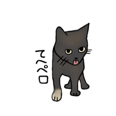 [LINEスタンプ] サビ猫ダーちゃん