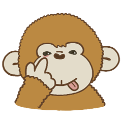 [LINEスタンプ] シロテテナガザルのうっきーくん