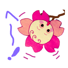 [LINEスタンプ] お花の風花ちゃん