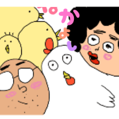 [LINEスタンプ] キモかわおばさん