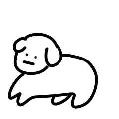 [LINEスタンプ] 今日の犬さんの画像（メイン）