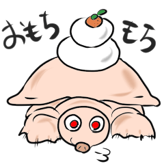 [LINEスタンプ] アルビノスッポンおもち君