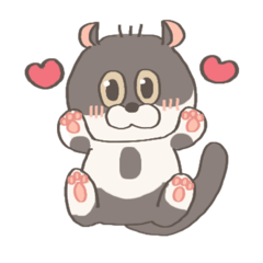 [LINEスタンプ] ネコのこまちちゃん