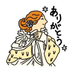 [LINEスタンプ] 西洋絵画の世界！アール・ヌーヴォー