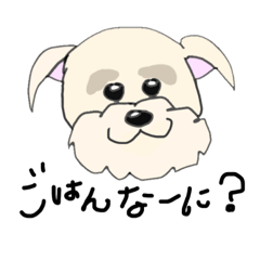 [LINEスタンプ] 白シュナウザーのかお