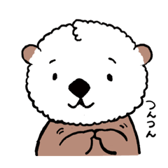 [LINEスタンプ] むくむくラッコくん