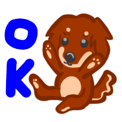 [LINEスタンプ] チョコタンダックスちゃん
