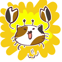 [LINEスタンプ] ネコカニ