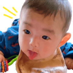 [LINEスタンプ] ゆう 0歳5ヶ月