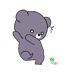 [LINEスタンプ] ぼんやりくまさん