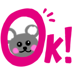 [LINEスタンプ] ネズミちゃんです