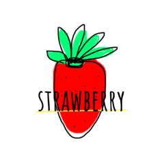 [LINEスタンプ] 素朴なFruits、英語版