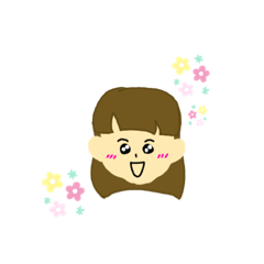 [LINEスタンプ] miho いろんなかんじょうのじょし