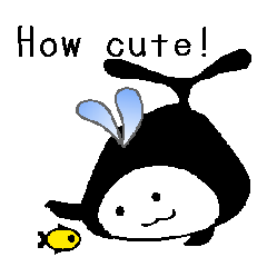 [LINEスタンプ] 英語版 鯨のほげーちゃん