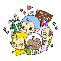 [LINEスタンプ] モンキーゴルフ☆敬語