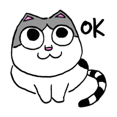 [LINEスタンプ] ネコのマネごと