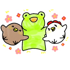 [LINEスタンプ] ケロンズ